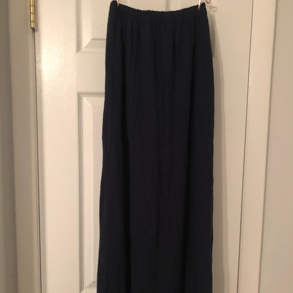 Navy blue maxi skirt